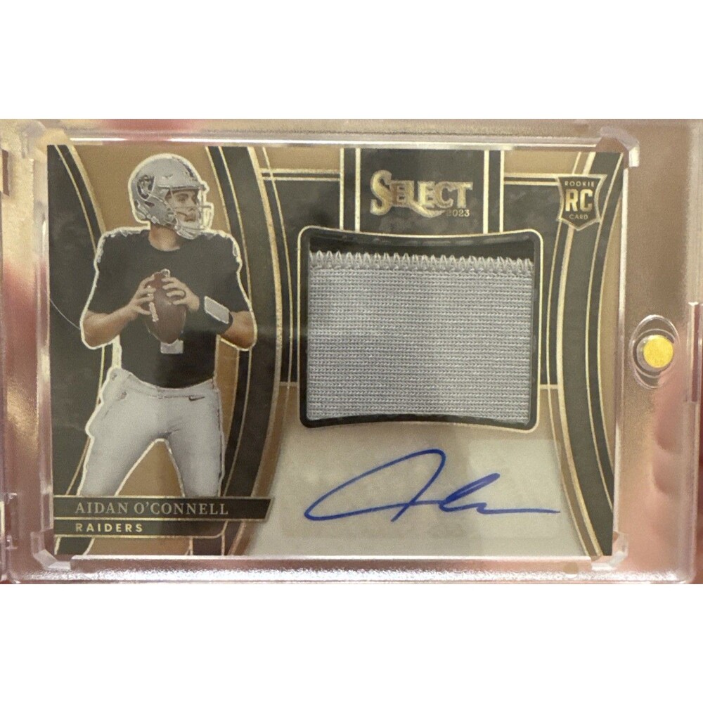 2023 Panini Select - Aidan O'Connell #/49 RPA (RC) Rookie Patch Autograph